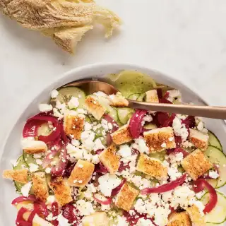 Cucumber feta salad
