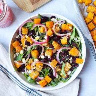 Butternut Beetroot and Feta Salad