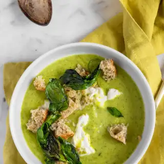 Zucchini and basil soup