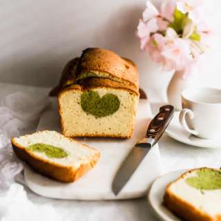 Matcha Hidden Heart Cake