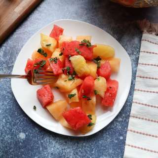 Yellow Crimson Watermelon Salad