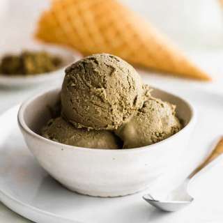 No-Churn Hojicha Ice Cream
