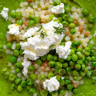 Creamy Peas with Fregola– A Simple and Tasty Recipe