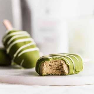 Matcha Hojicha Coconut Ice Cream Bars