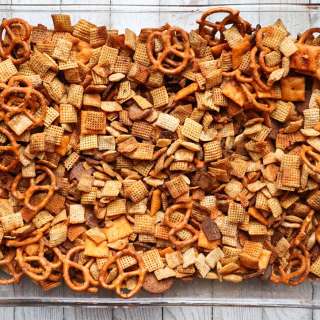Easy Spicy Buffalo Ranch Parmesan Chex Mix