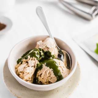 Hojicha Matcha Affogato