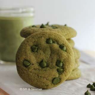 Matcha Chocolate Chip Cookies