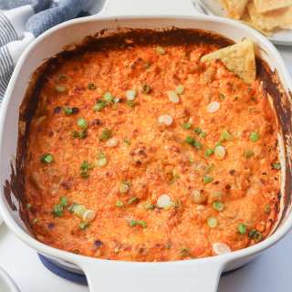Cheesy Vegetarian White Bean Buffalo Dip