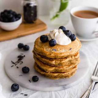 Fluffy Earl Grey Pancakes