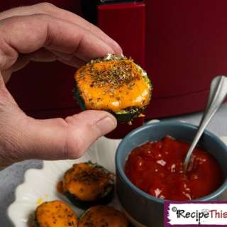 Air Fryer Zucchini Pizza Bites (Courgette Pizza)