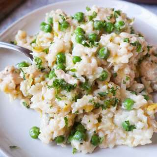 The Best Creamy Chicken Leek Risotto