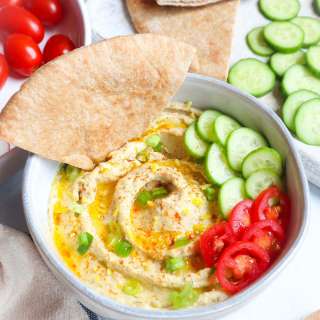 Easy Lemon Dill Hummus Recipe