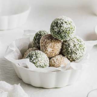 Matcha Coconut Snowballs
