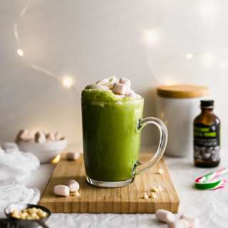 Matcha Peppermint White Hot Chocolate