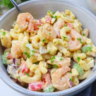 Creamy Macaroni Shrimp Salad with Old Bay