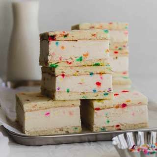 Birthday Cake Ice Cream Sandwiches