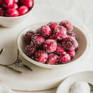 Sugared Cranberries & Rosemary