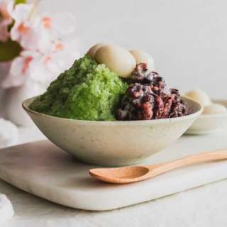 Matcha Bingsu (Green Tea Shaved Ice Dessert)