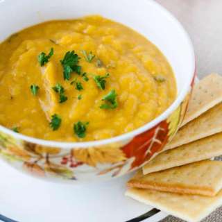 Butternut Squash, Apple, Coconut Soup