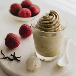 Lychee Oolong Soft Serve (Sherbet)