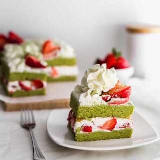 Matcha Strawberry Shortcake