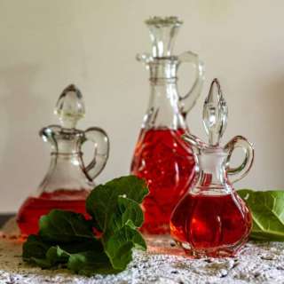 Homemade Rhubarb Vinegar