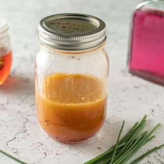 Chive vinaigrette | Easy chive blossom recipe|