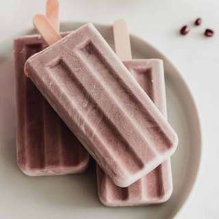 Creamy Red Bean Popsicles