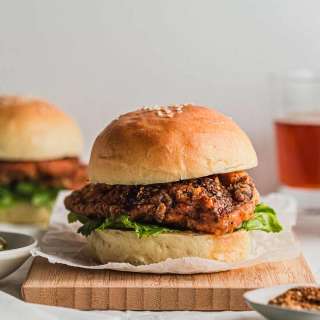 Mala Spice Chicken Burgers
