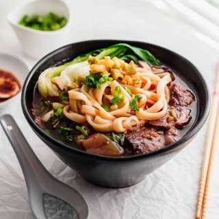 Taiwanese Spicy Beef Noodle Soup (Instant Pot)
