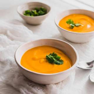 Kabocha Coconut Soup (3 Ingredients)