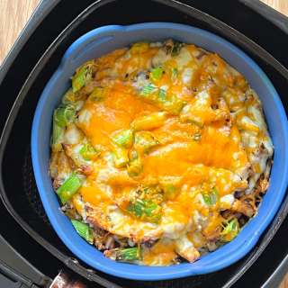 Air Fryer Cheesy Chips