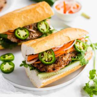 Grilled Lemongrass Turkey Banh Mi