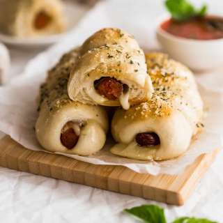 Turkey Pepperoni Cheese-Stuffed Breadsticks