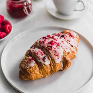 Raspberry Rose Lychee "Ispahan" Croissant