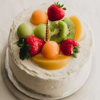 Chinese Bakery-Style Mixed Fruit Birthday Cake