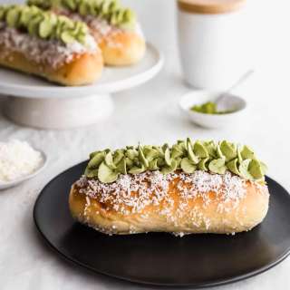 Matcha Coconut Cream Buns