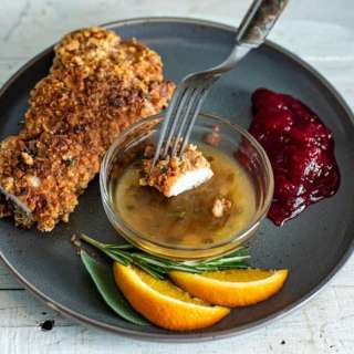 Almond Crusted Turkey Cutlets - Turkey Schnitzel