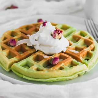 Pandan Mochi Waffles