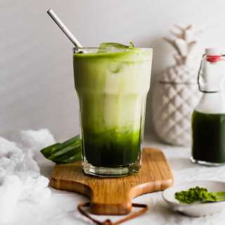 Iced Matcha Pandan Latte