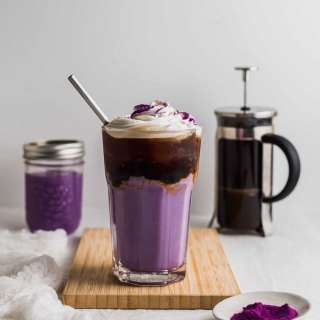 Iced Ube Latte (Purple Yam Coffee)