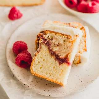 Raspberry Lemon Pound Cake