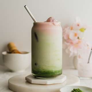 Sakura Matcha Latte