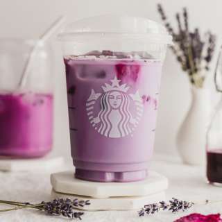Iced Lavender Oat Milk with Dragonfruit (Starbucks Dupe)