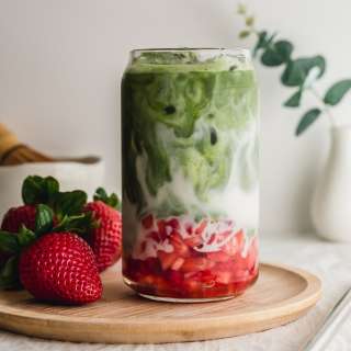 Strawberry Matcha Latte