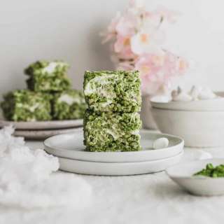 Small-Batch Matcha Rice Krispie Squares
