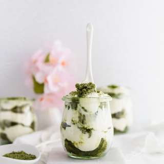 Individual Matcha Tiramisu Cups