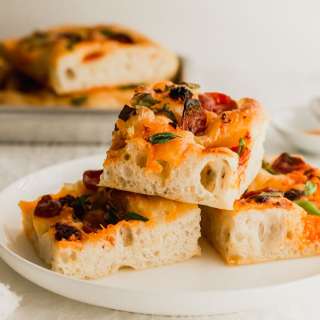 Chili Oil & Chinese Sausage Focaccia