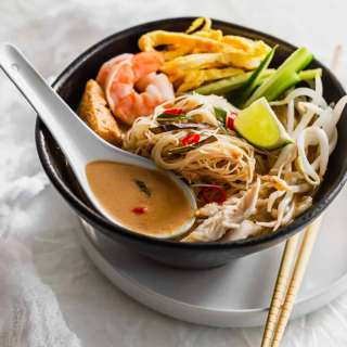 Mom's Sarawak Laksa with Homemade Laksa Paste