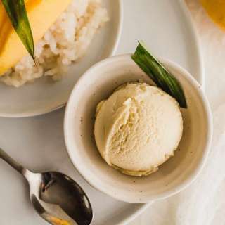 Mango Sticky Rice Ice Cream